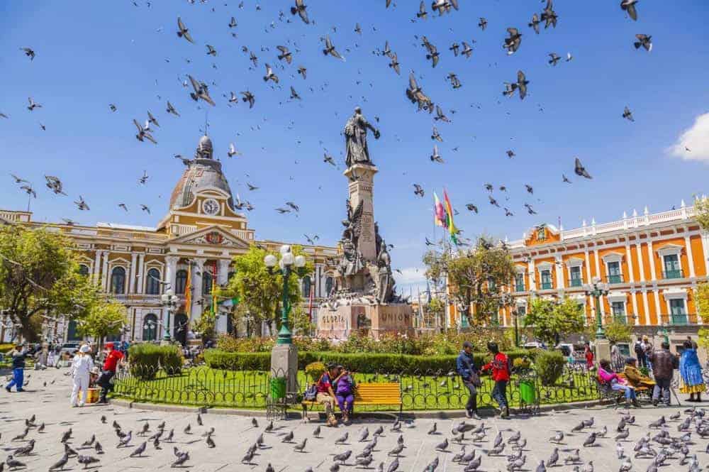 Plaza Murillo. Centro del Gobierno.